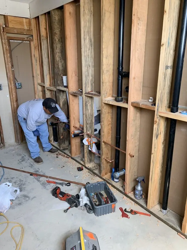 Commercial rough-in plumbing for Water Heater Replacement in Villa of Flair Skippack Village